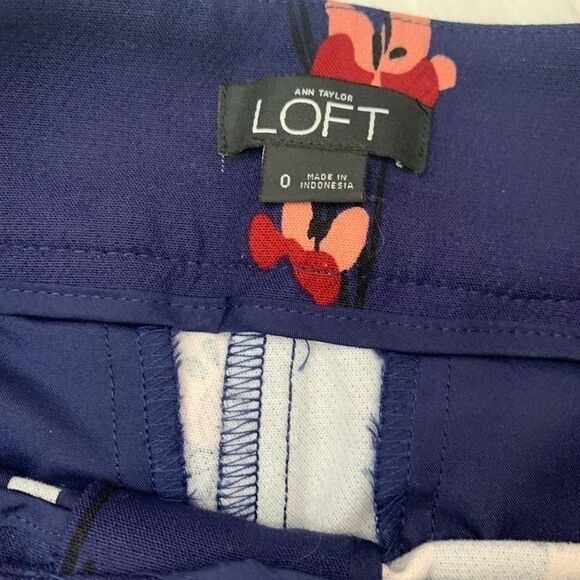 Loft Floral Straight Leg Ankle Pants - Picture 10 of 10